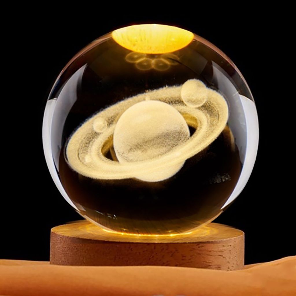 Foto de LAMPARA ESFERA DE VIDRIO SATURNO 6 CM.